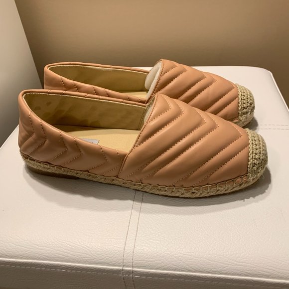 Steve Madden Winnow Quilted Espadrille Flats, Blush, Size 8 - Picture 4 of 7